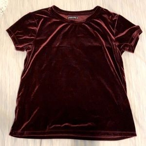 Velvet top